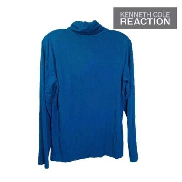 KENNETH COLE REACTION Women's Long-Sleeve Turtleneck‎ Ruched Mid Front Sweater - Picture 2 of 6